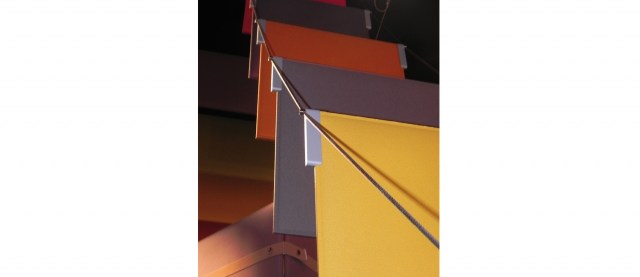 BAFFLE SOUND ABSORBING CEILING SYSTEM